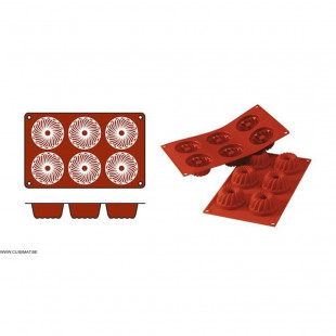 MOULE EN SILICONE GN1/3 20 PORTIONS SF025 FINANCIERS SILICON FLEX dans MOULES PATISSERIES