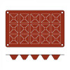 MOULE EN SILICONE GN1/3 15 PORTIONS SF008 MINI PYRAMID SILICON FLEX dans MOULES PATISSERIES