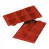 MOULE EN SILICONE GN1/3 6 PORTIONS SF007 PYRAMID SILICON FLEX dans MOULES PATISSERIES