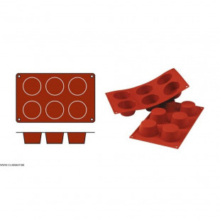 MOULE EN SILICONE GN1/3 20 PORTIONS SF025 FINANCIERS SILICON FLEX dans MOULES PATISSERIES