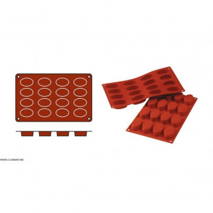 MOULE EN SILICONE GN1/3 20 PORTIONS SF025 FINANCIERS SILICON FLEX dans MOULES PATISSERIES