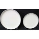 ASSIETTE PLATE RONDO BLANCHE Ø25.7CM H2.6CM BORD DROID