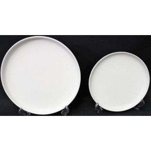 ASSIETTE PLATE RONDO BLANCHE Ø21CM dans TS