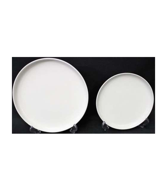ASSIETTE PLATE RONDO BLANCHE Ø21CM dans TS