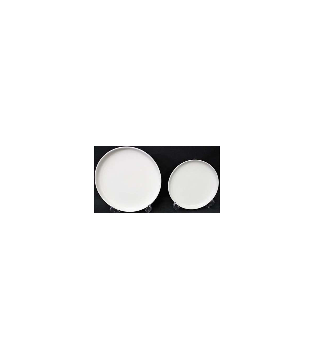 ASSIETTE PLATE RONDO BLANCHE Ø21CM dans TS