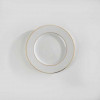 ASSIETTE PLATE 2 FILETS OR BLANCHE 21 CM dans VAISSELLE ASSIETTE PLATE 2 FILETS OR BLANCHE 21 CM dans VAISSELLE