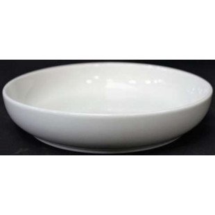 ASSIETTE RONDE CREUSE BLANCHE RONDO Ø21CM dans TS