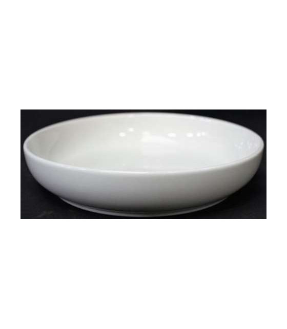 ASSIETTE RONDE CREUSE BLANCHE RONDO Ø21CM dans TS