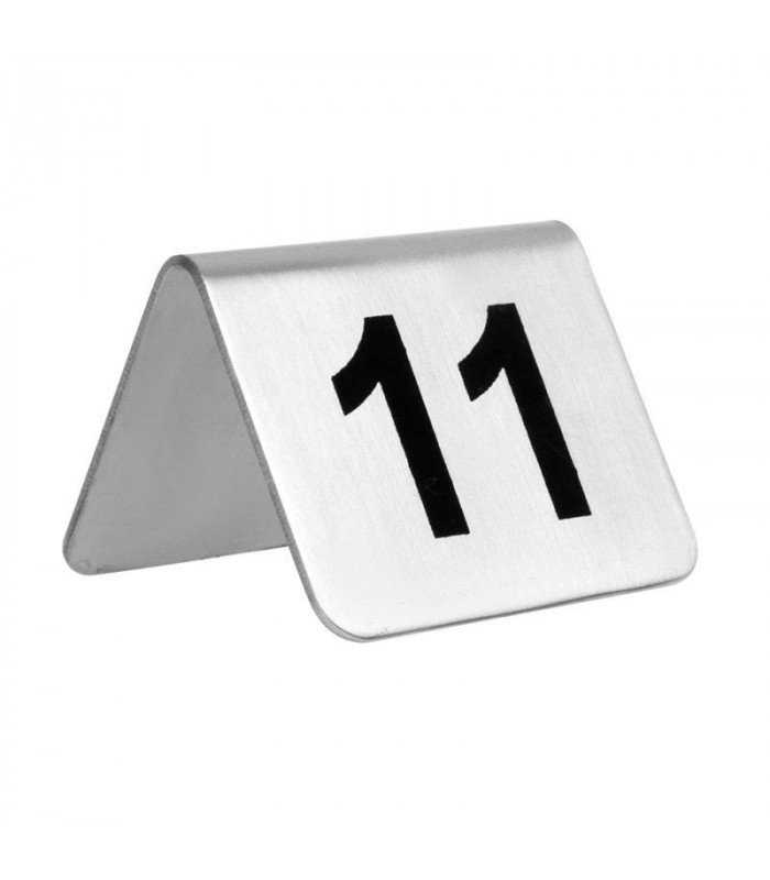 NUMEROS DE TABLE INOX 11-20 CUISIMAT dans SUPPORTS DE PRESENTATION