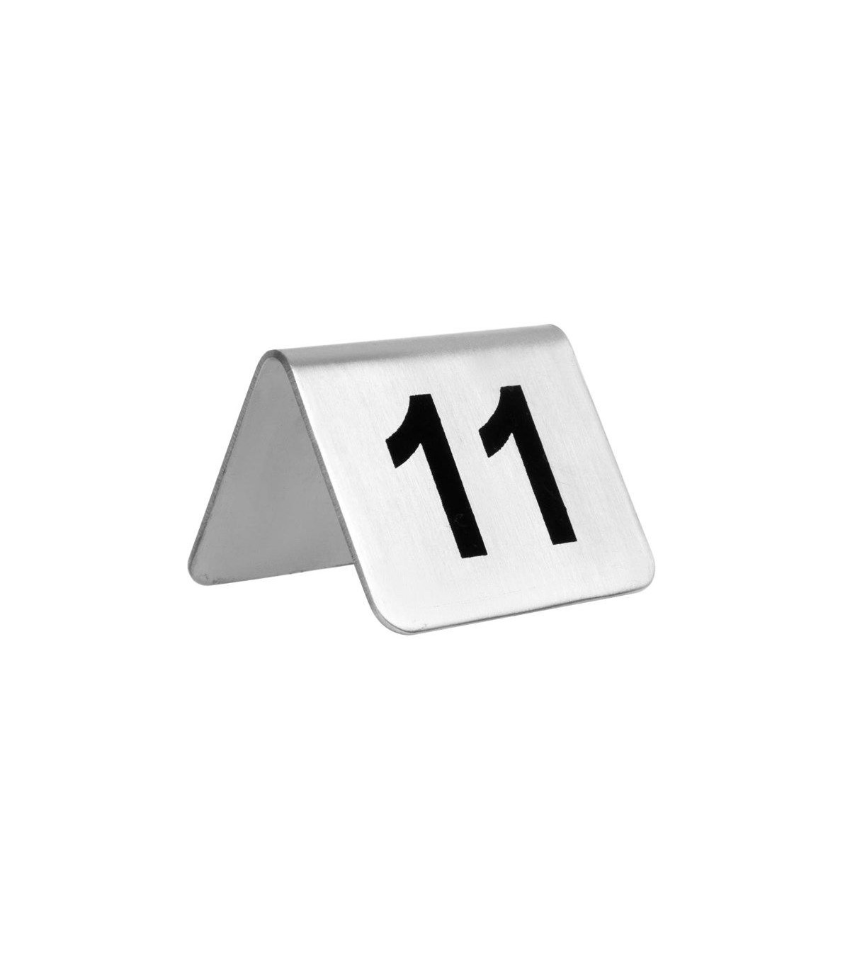 NUMEROS DE TABLE INOX 11-20 CUISIMAT dans SUPPORTS DE PRESENTATION