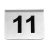 NUMEROS DE TABLE INOX 11-20 CUISIMAT dans SUPPORTS DE PRESENTATION