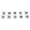 NUMEROS DE TABLE INOX 11-20 CUISIMAT dans SUPPORTS DE PRESENTATION
