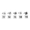 NUMEROS DE TABLE INOX 11-20 CUISIMAT dans SUPPORTS DE PRESENTATION