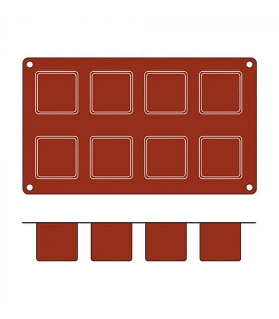 MOULE EN SILICONE GN1/3 CUBE SF104 CUBE SILICON FLEX dans MOULES PATISSERIES