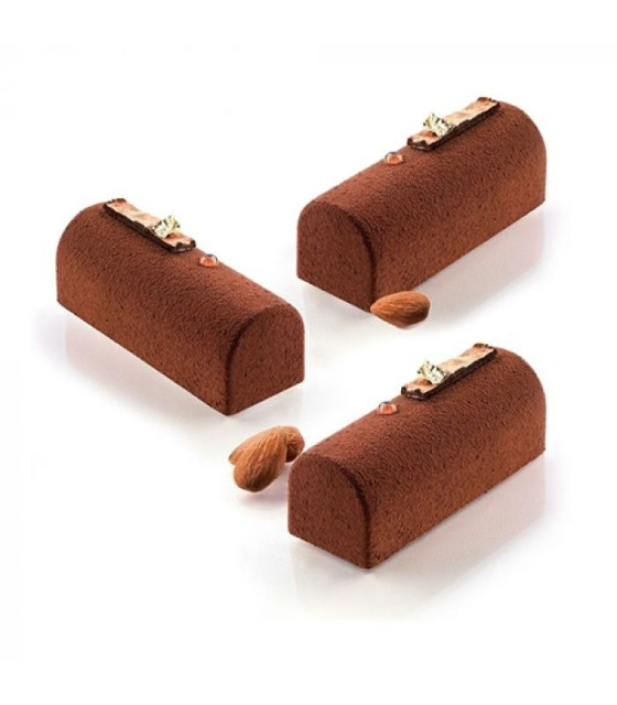 MOULE EN SILICONE GN1/3 MIDI BUCHE SF130 MIDI BÛCHE SILICON FLEX dans MOULES PATISSERIES