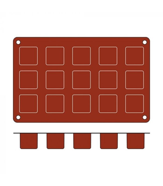 MOULE EN SILICONE GN1/3 CUBE SF105 CUBE SILICON FLEX dans MOULES PATISSERIES