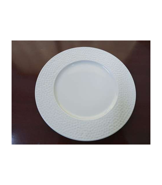 ASSIETTE PLATE MARTELLEE BULLE 21 CM dans VAISSELLE