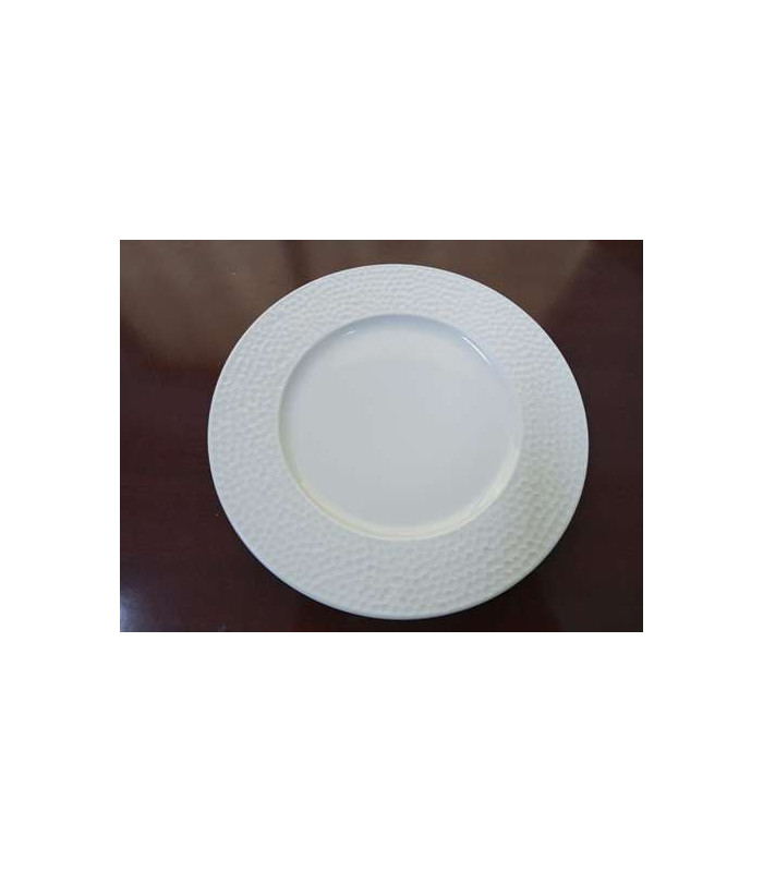ASSIETTE PLATE MARTELLEE BULLE 21 CM dans VAISSELLE