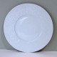 ASSIETTE PLATE MARTELEE BULLES BLANCHE 27 CM