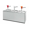POMPE A SAUCE GASTRONORME EN INOX AVEC RECIPIENTS 3*2.5LT ET COUVERCLES dans DISTRIBUTEURS SAUCES