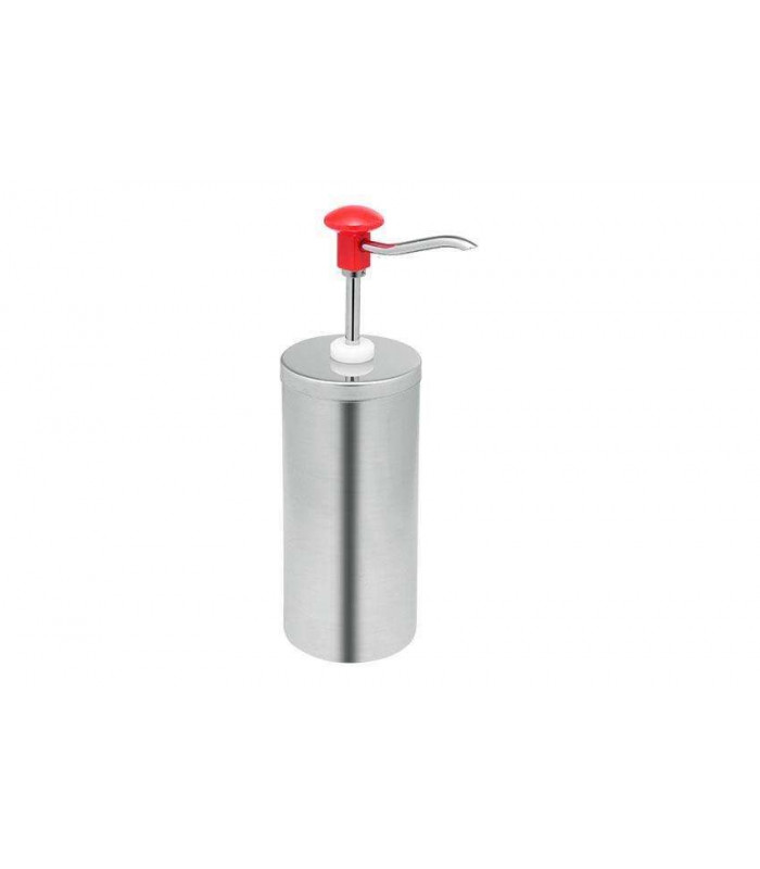 POMPE A SAUCE STANDARD EN INOX AVEC RECIPIENT 2.25LT ET COUVERCLE dans DISTRIBUTEURS SAUCES
