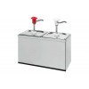 POMPE A SAUCE GASTRONORME EN INOX AVEC RECIPIENTS 2*2.5LT ET COUVERCLES dans DISTRIBUTEURS SAUCES