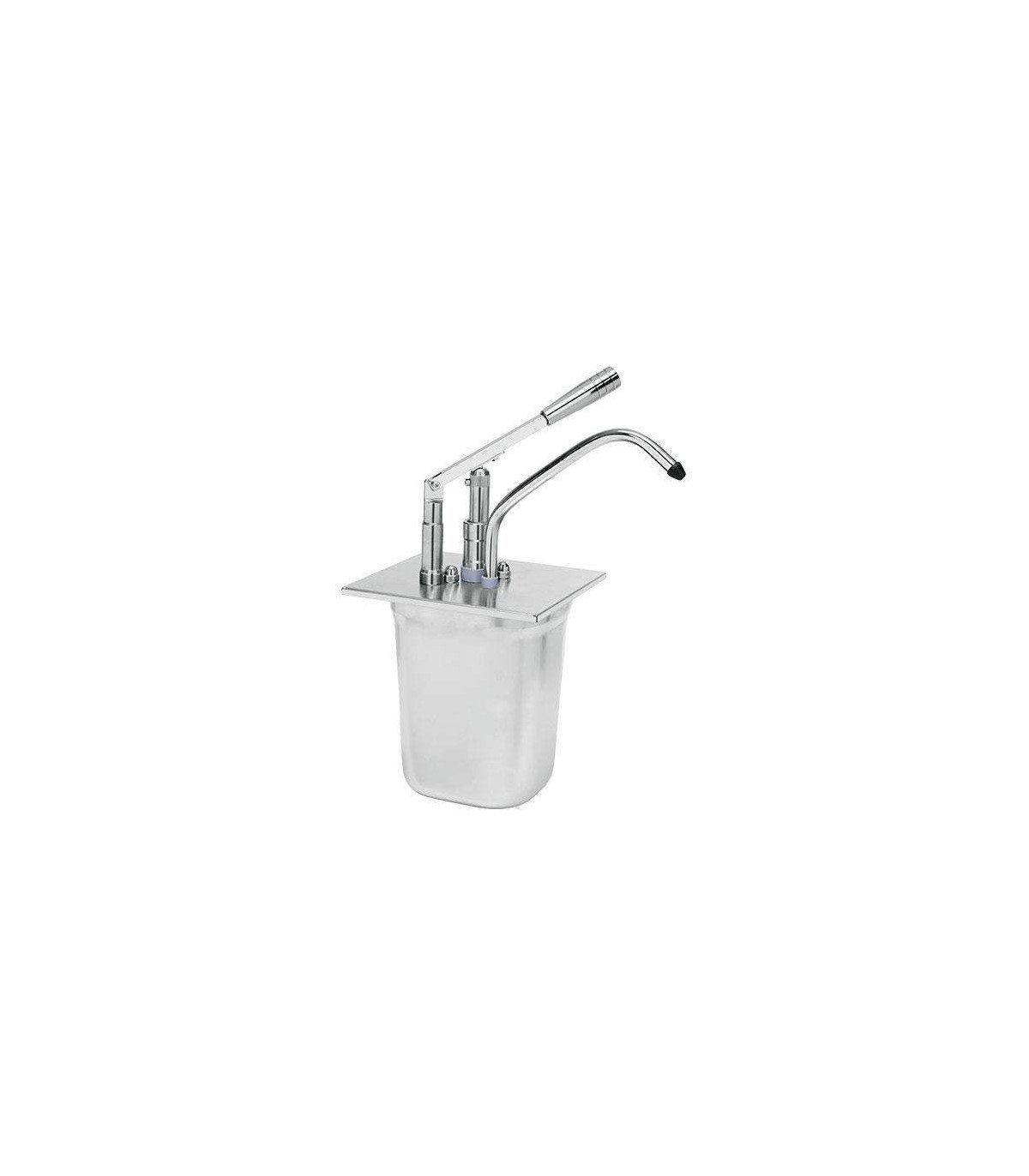 POMPE A SAUCE EN INOX POUR GN 1/6 PROFONDEUR 200MM SANS BAC GN dans DISTRIBUTEURS SAUCES