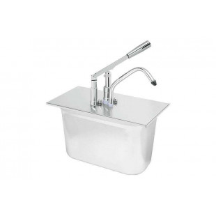 POMPE A SAUCE EN INOX POUR GN 1/3 PROFONDEUR 200MM SANS BAC GN dans DISTRIBUTEURS SAUCES