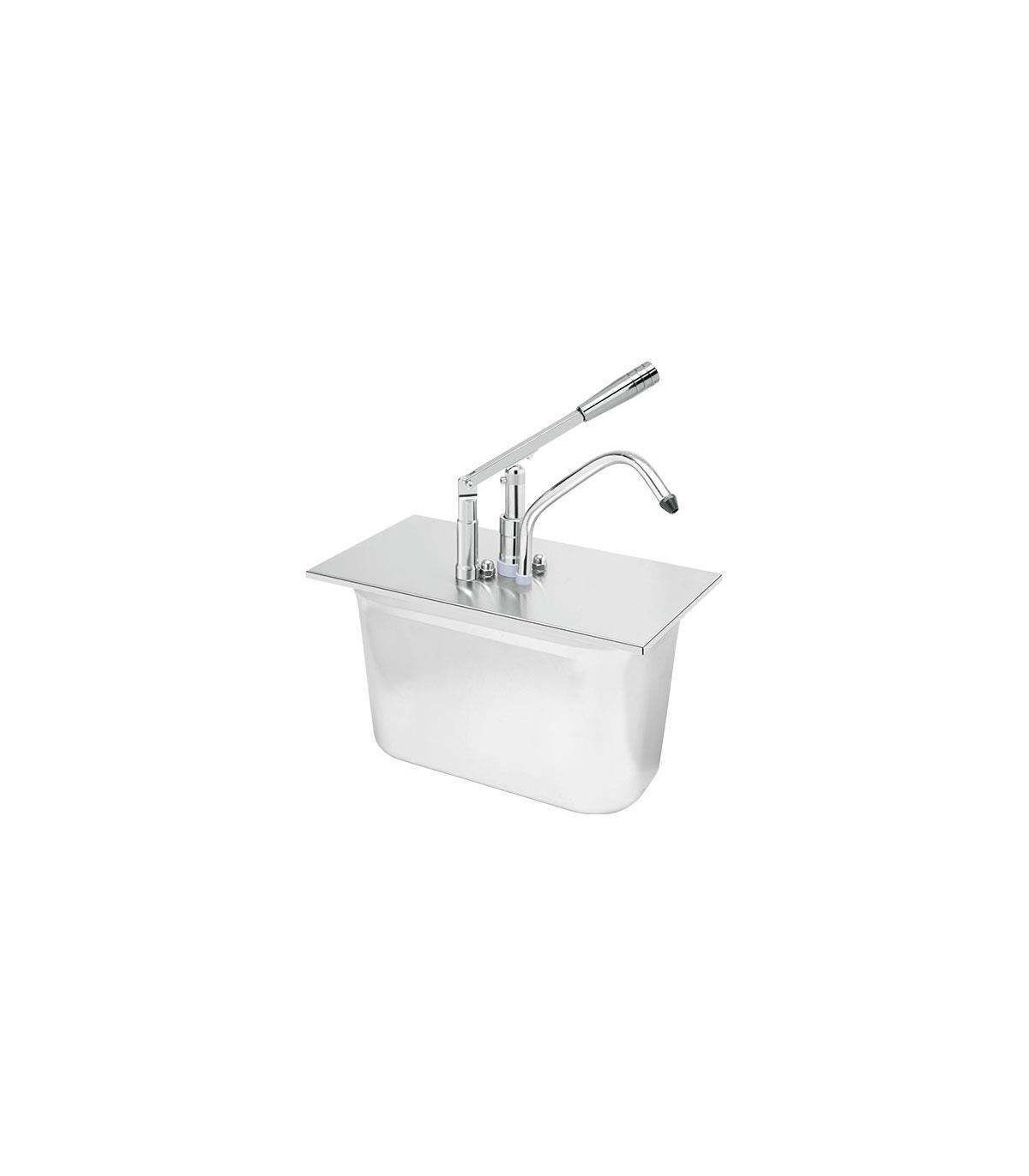 POMPE A SAUCE EN INOX POUR GN 1/4 PROFONDEUR 200MM SANS BAC GN dans DISTRIBUTEURS SAUCES