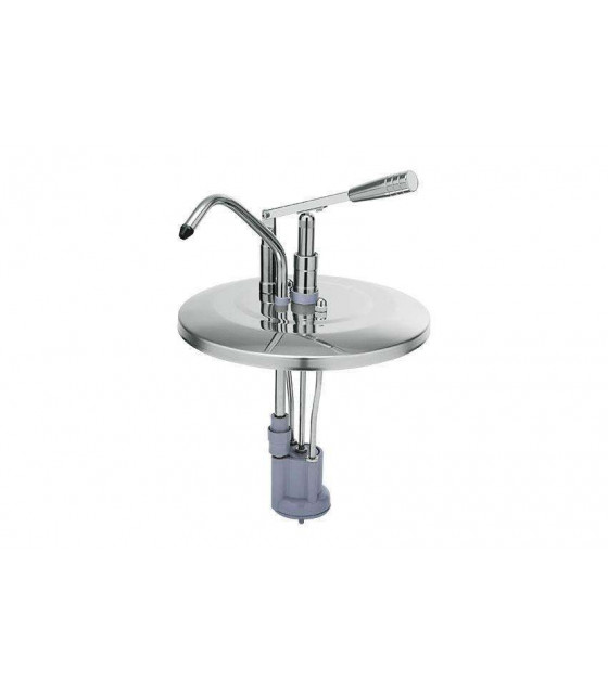 COUVERCLE EN INOX AVEC POMPE A SAUCE POUR RECIPIENT 5LT dans DISTRIBUTEURS SAUCES