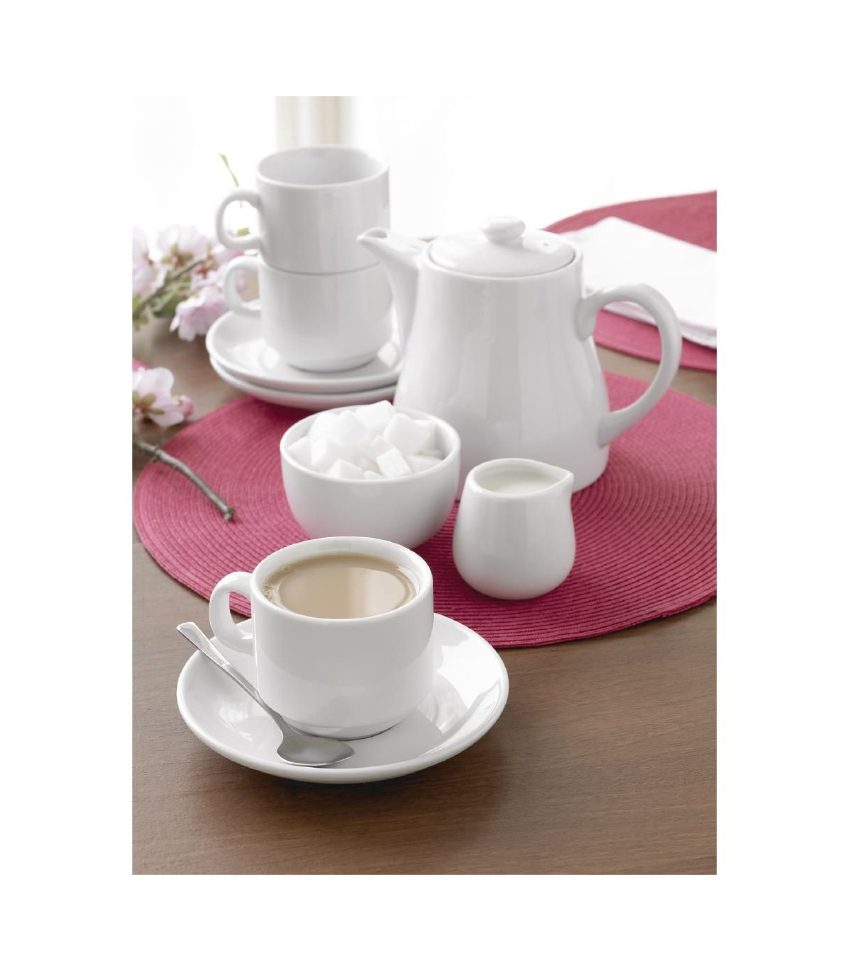 SUCRIER OLYMPIA BLANC 20CL OLYMPIA PORCELAINE (12 PIECES) dans OLYMPIA