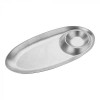ASSIETTE DE SERVICE INOX 27.6X13.6CM dans INOX
