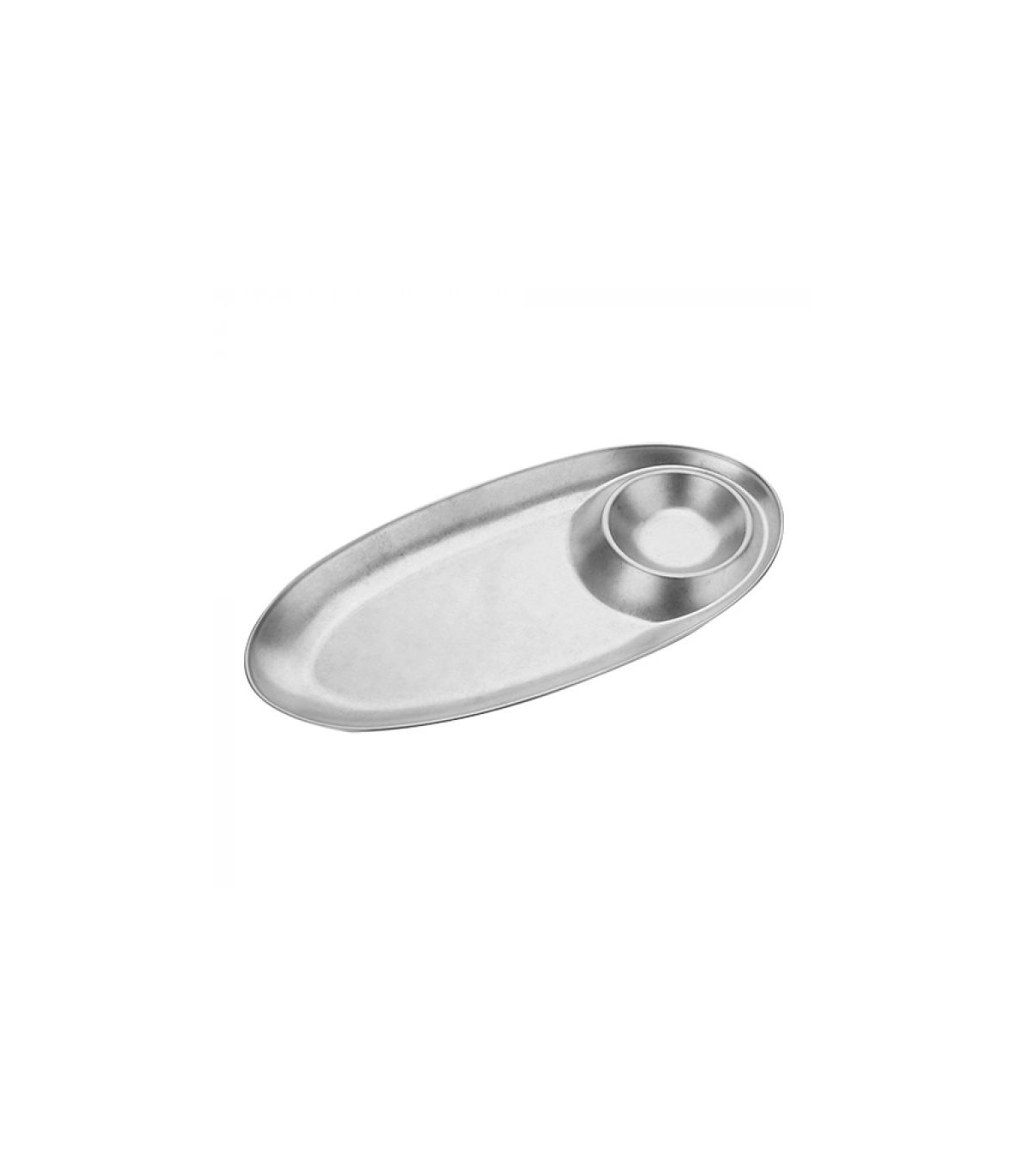 ASSIETTE DE SERVICE INOX 27.6X13.6CM dans INOX