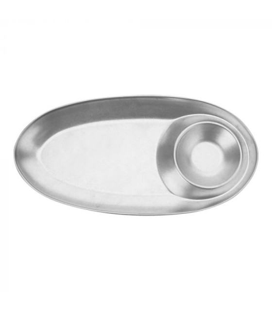 ASSIETTE DE SERVICE INOX 27.6X13.6CM dans INOX