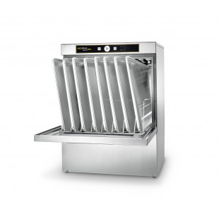LAVE VAISSELLE FRONTAL PANIER 600X500 MM - 3 CYCLES ECOMAX PLUS HOBART AVEC DOSEURS DETERGENTS dans FRIGOS INOX