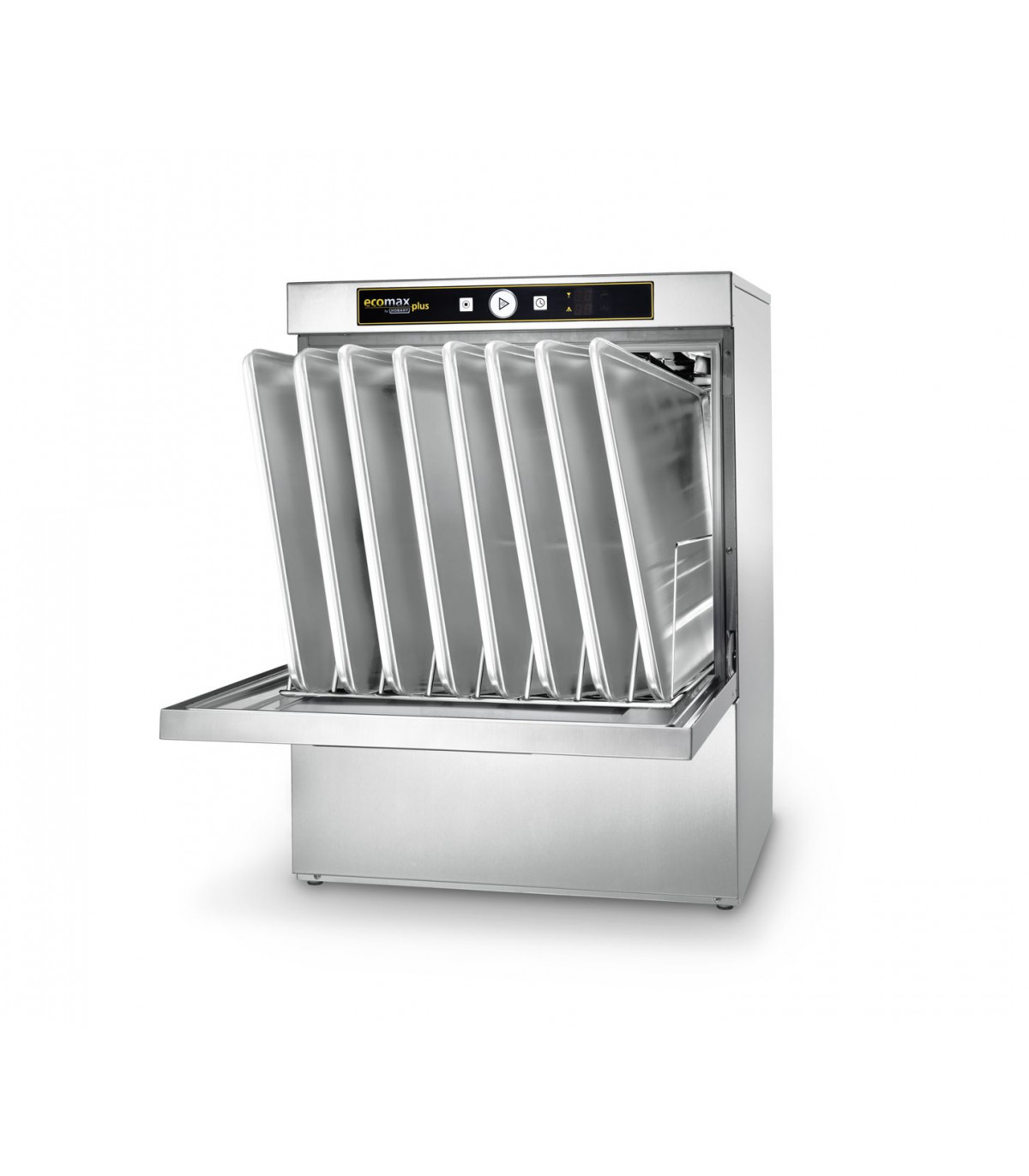 LAVE VAISSELLE FRONTAL PANIER 600X500 MM - 3 CYCLES ECOMAX PLUS HOBART AVEC DOSEURS DETERGENTS dans FRIGOS INOX