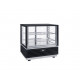 VITRINE BUFFET A POSER NOIR AVEC PORTES COULISSANTES ROLLER GRILL