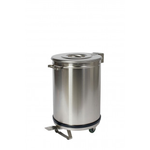 POUBELLE INOX 100LT POUR LIQUIDE dans POUBELLES