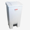 POUBELLE A PEDALE ECO 60LT AVEC ROULETTES - COUVERCLE BLANC GILAC dans POUBELLES