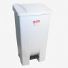 POUBELLE A PEDALE ECO 120LT AVEC ROULETTES - COUVERCLE BLANC GILAC dans POUBELLES