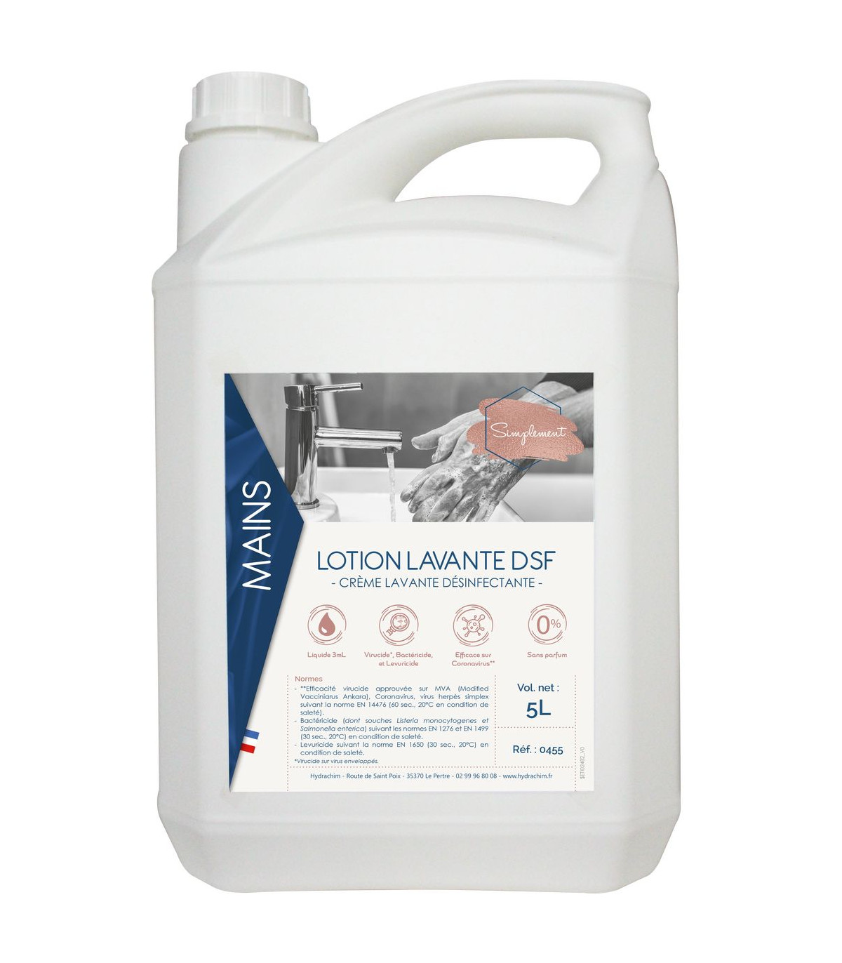 LOTION LAVANTE DESINFECTANTE MAINS 5LT dans SAVON