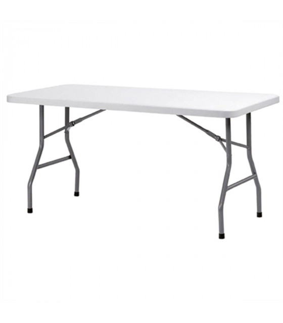 TABLE RECTANGULAIRE  BLANCHE CONGRES 183X76 HT74CM dans TABLE PLIANTE