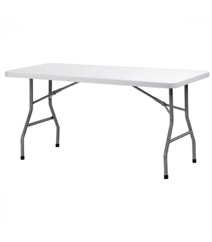 TABLE RECTANGULAIRE  BLANCHE CONGRES 183X76 HT74CM dans TABLE PLIANTE