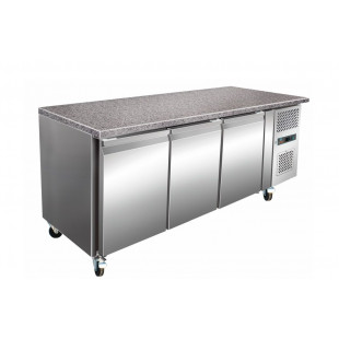 TOUR PATISSIER 600X400 3 PORTES POSITIF DESSUS GRANIT AMATIS dans TABLES REFRIGEREES