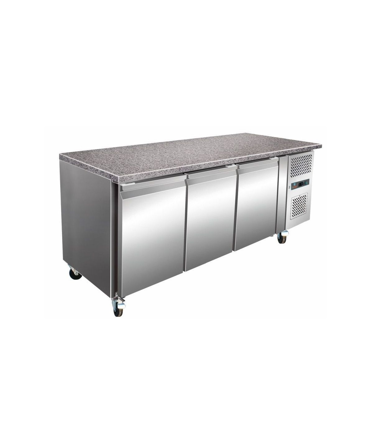 TOUR PATISSIER 600X400 3 PORTES POSITIF DESSUS GRANIT AMATIS dans TABLES REFRIGEREES