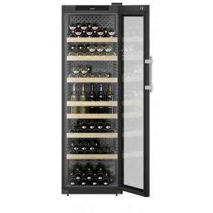 CAVE A VIN GRAND CRU SERVICE CARROSSERIE NOIR PORTE VITREE LIEBHERR dans CAVE A VIN