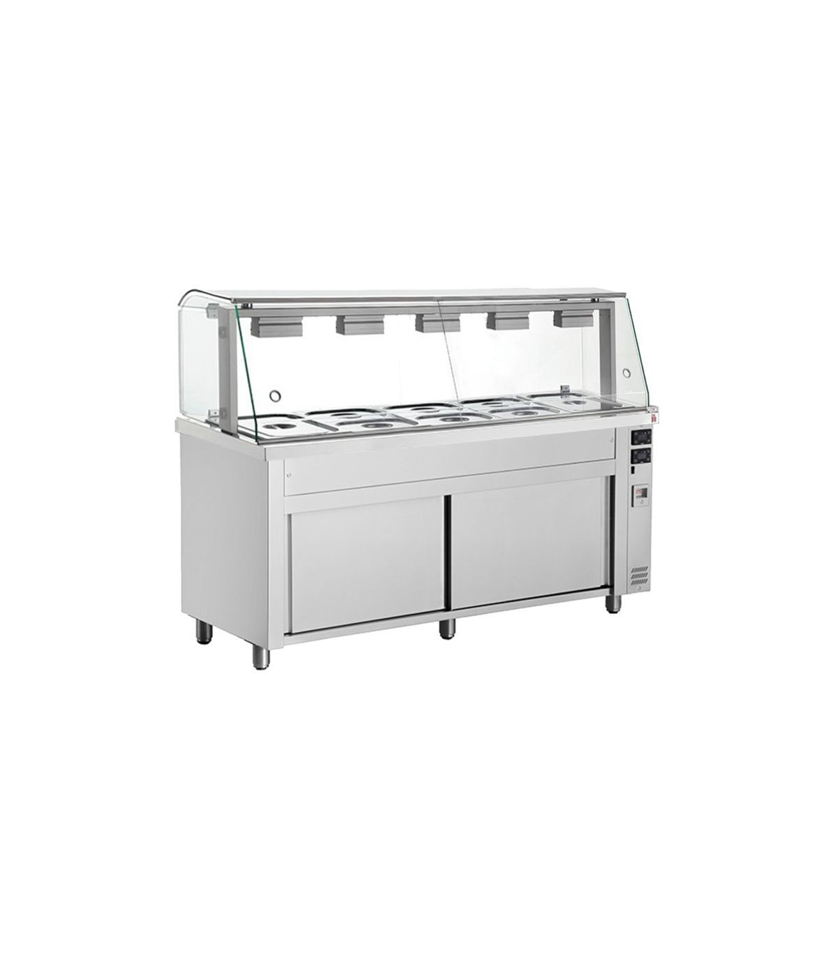 MEUBLE BAIN-MARIE SUR PLACARD 5GN1/1 INOMAK dans BUFFET BAIN MARIE