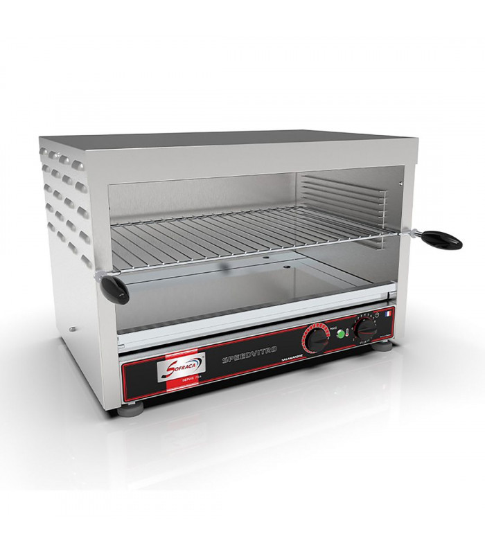 SALAMNDRE VITRO FERMEE GN1/1 5KW - 400V SOFRACA dans SALAMANDRE