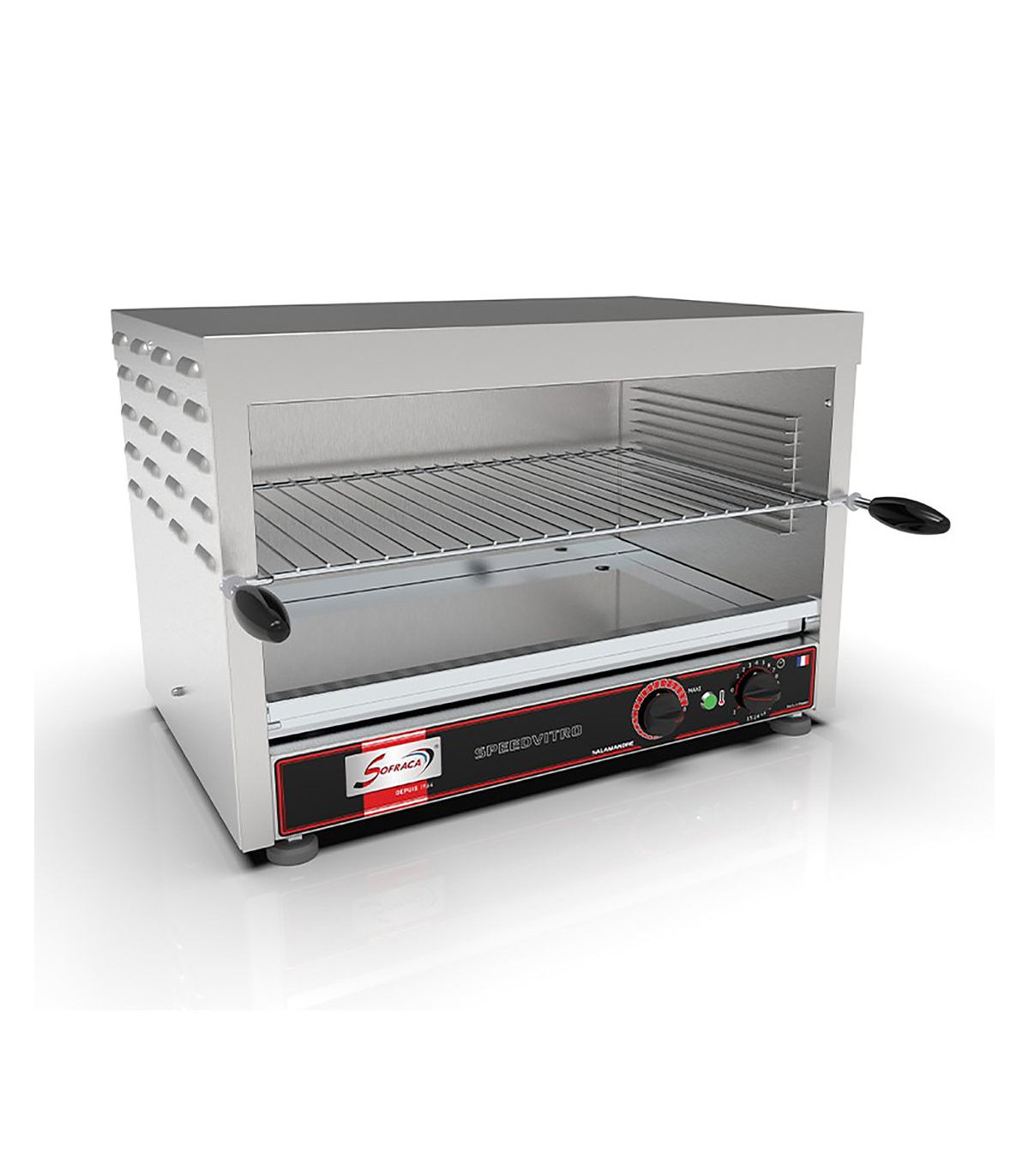 SALAMNDRE VITRO FERMEE GN1/1 5KW - 400V SOFRACA dans SALAMANDRE