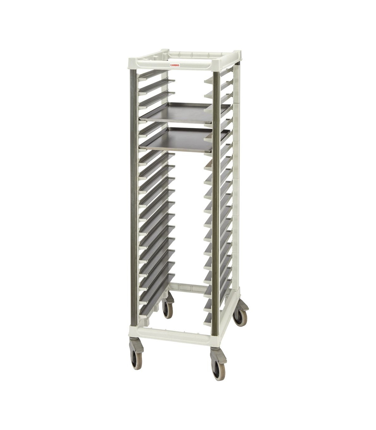 ECHELLE 400X600 LARGE 18 NIVEAUX GRIS MOUCHETE CAMBRO dans CHARIOT ECHELLE